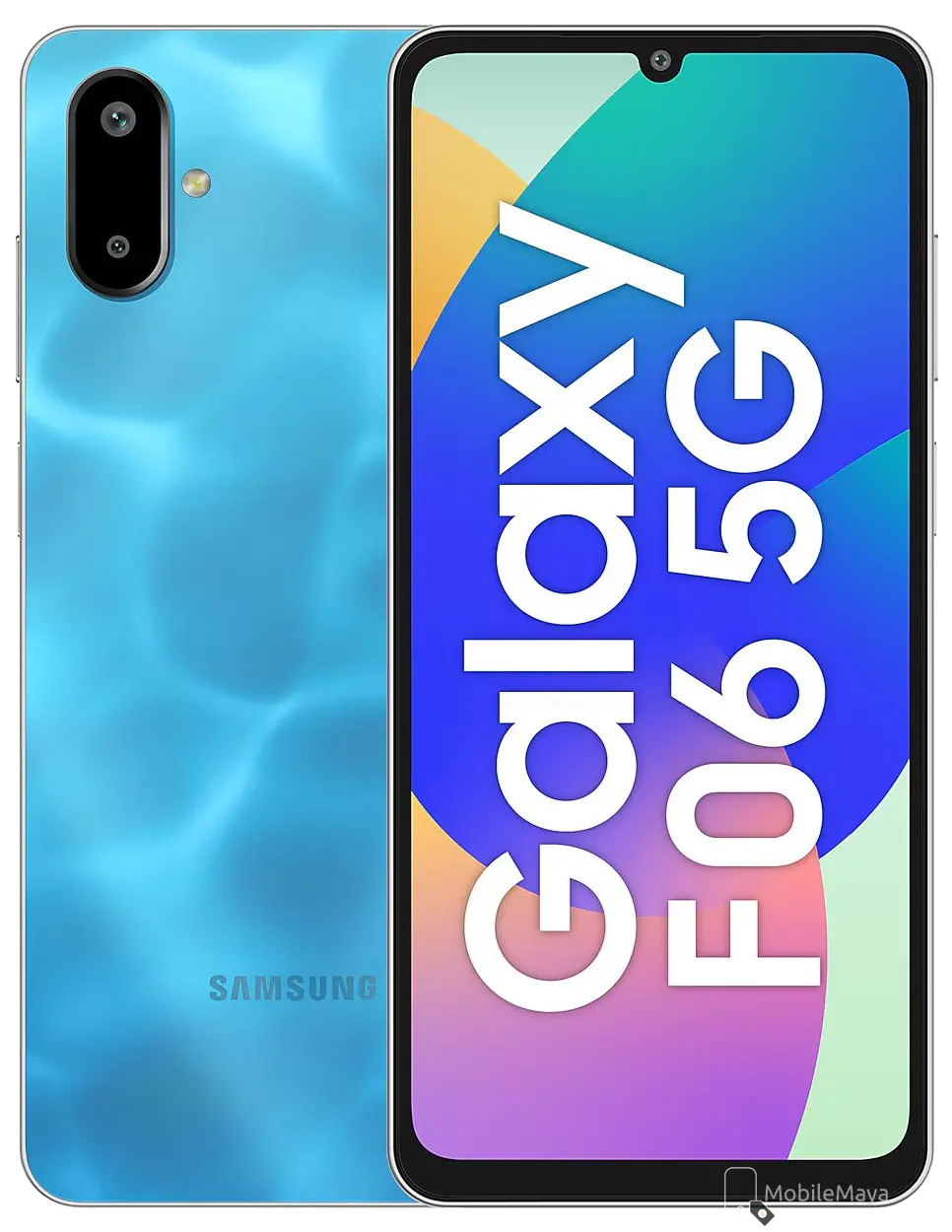 Samsung Galaxy F06 Bahama Blue Official Image.