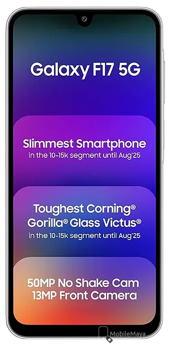 Samsung Galaxy F17 5G Front Image.