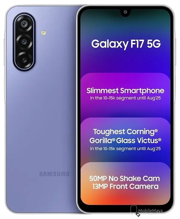 Samsung Galaxy F17 5G Violet Official.