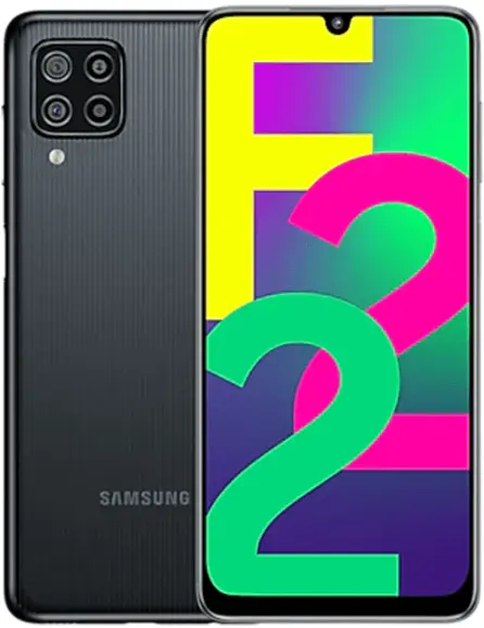 Samsung Galaxy F22 black official Image