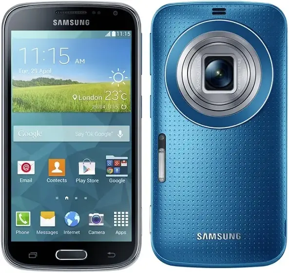 Samsung Galaxy K zoom blue official Image