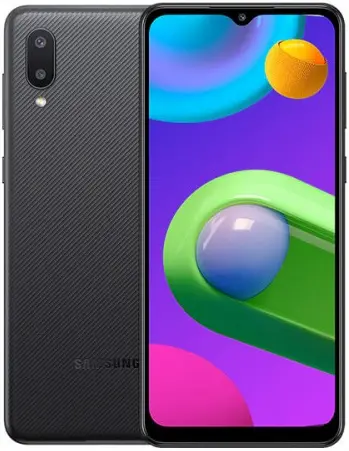 Samsung Galaxy M02 black official Image