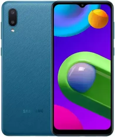 Samsung Galaxy M02 blue official Image