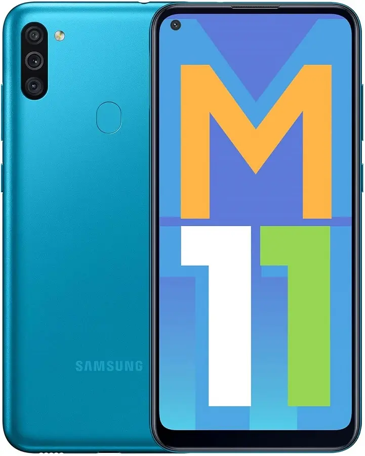 Samsung galaxy m11 Metallic Blue official Image