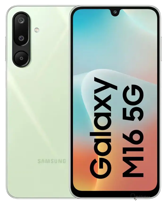 Samsung Galaxy M16 5G MInt Green Official Image.
