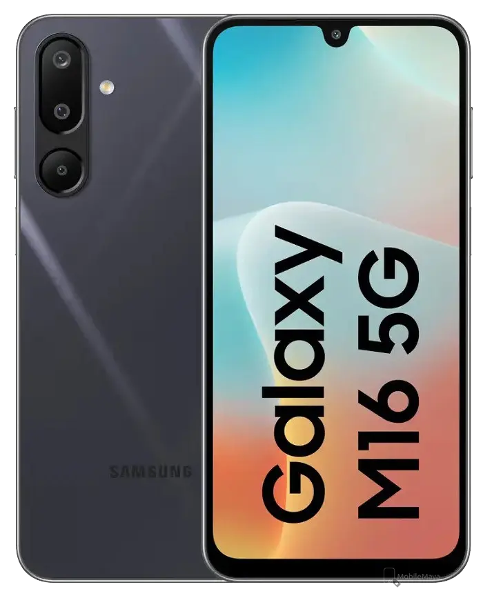 Samsung Galaxy M16 5G Thunder Black Official Image.