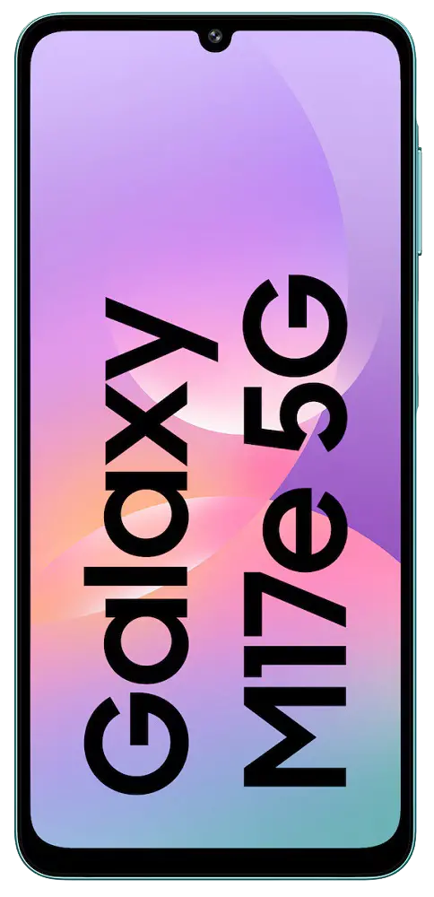 Samsung Galaxy M17e Blitz Blue Front Side Image