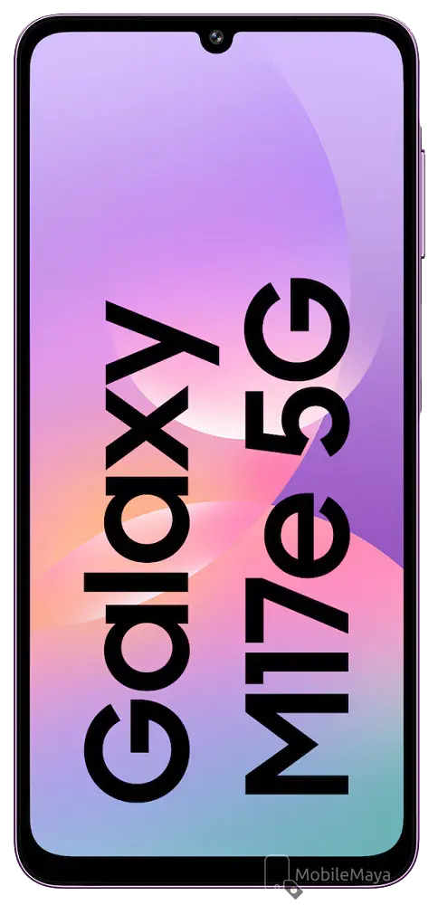 Samsung Galaxy M17e Vibe Violet Front Side Image