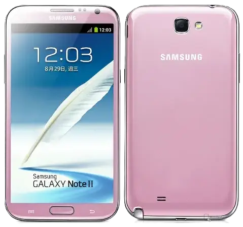 Samsung Galaxy Note II pink image
