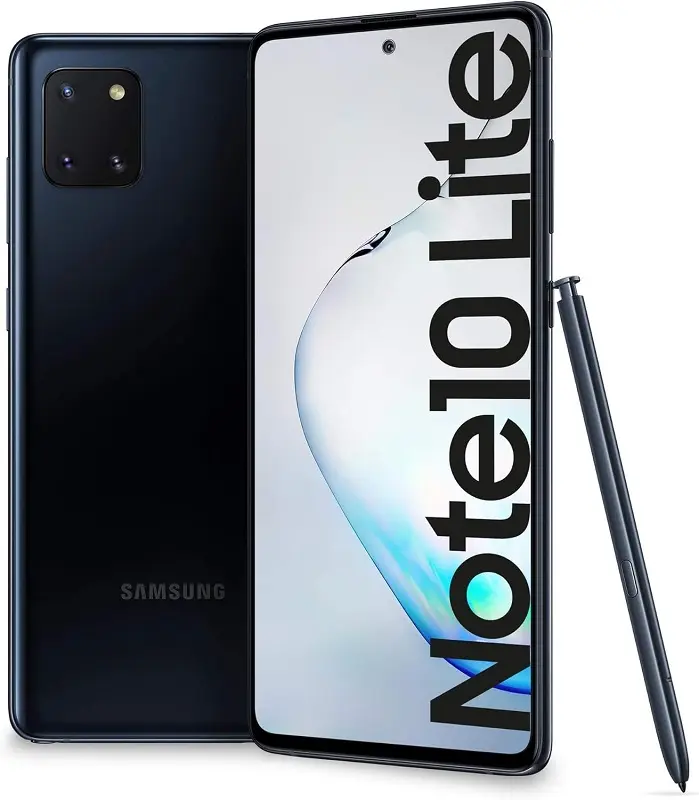 Samsung Galaxy Note10 Lite Aura Black official Image