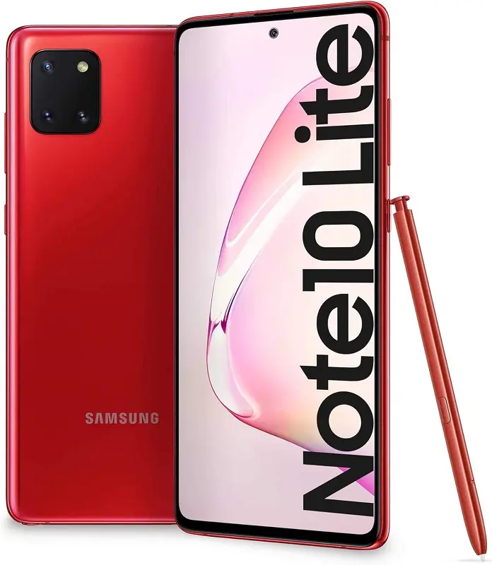 Samsung Galaxy Note10 Lite Aura Red official Image