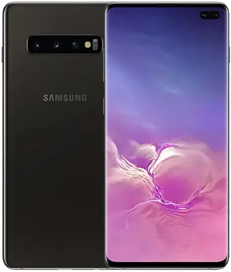 Samsung Galaxy S10 Plus cyan black official Image