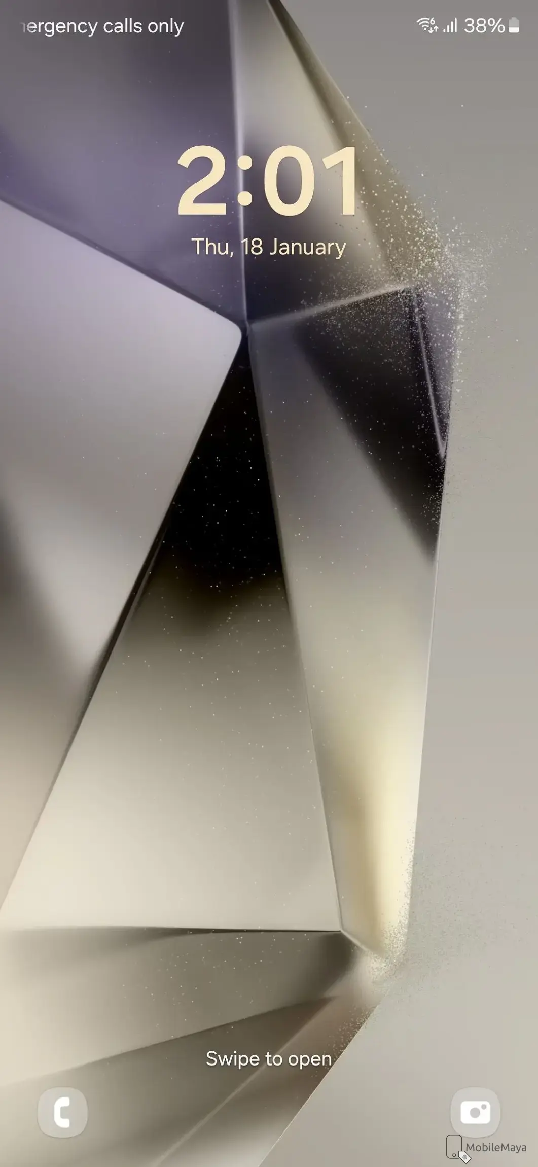 Samsung Galaxy S24 Ultra Lock Screen Image.