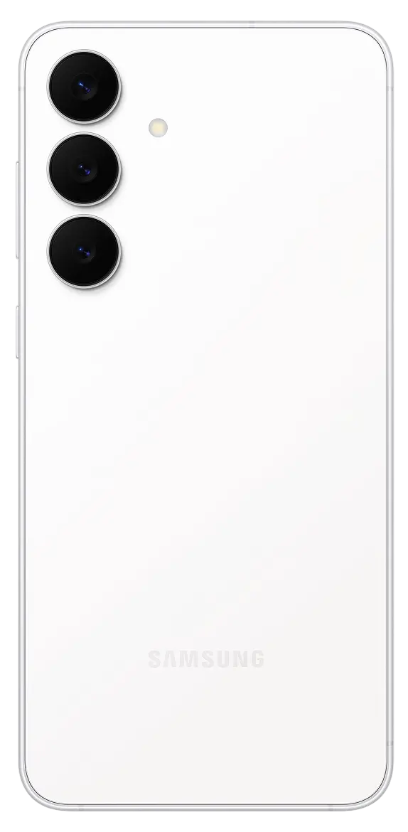 Samsung Galaxy S25 FE White Back Side Image.