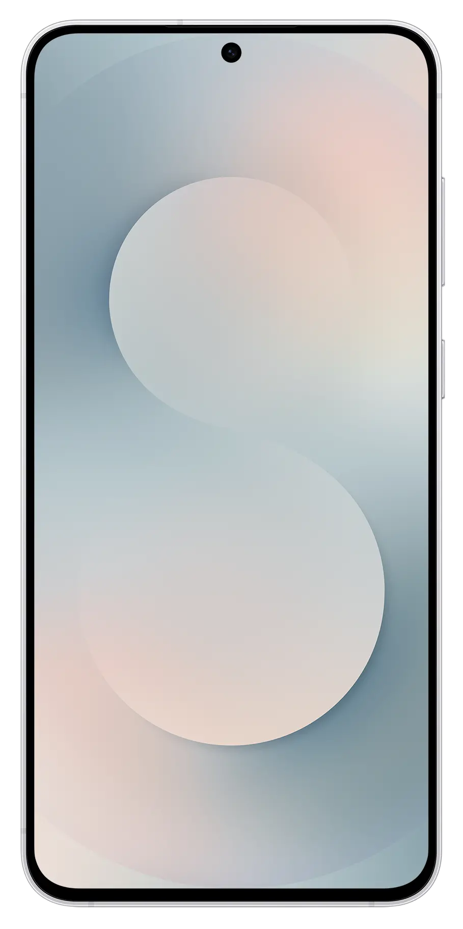 Samsung Galaxy S25 FE White Front Image.