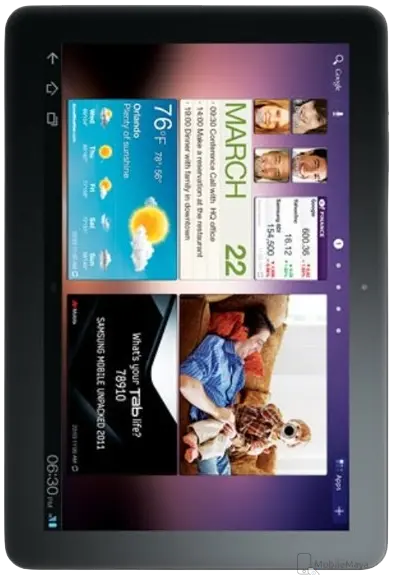 Samsung Galaxy Tab 10.1 Full Display Side.
