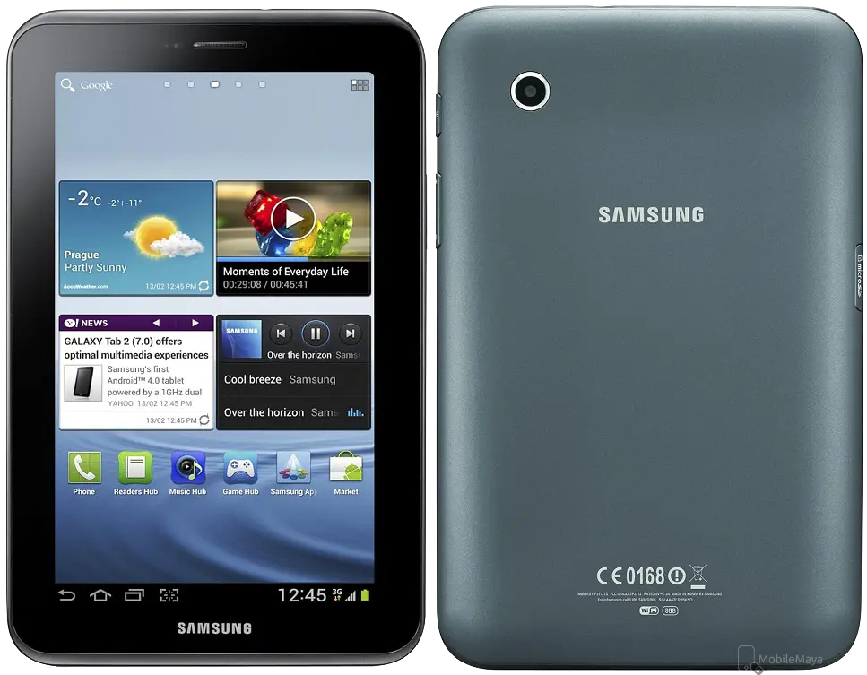 Samsung Galaxy Tab 2 Black Official Image.