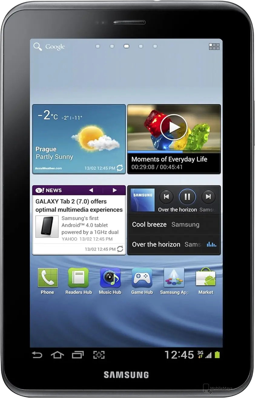 Samsung Galaxy Tab 2 Full Display Side Image.