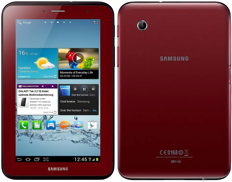 Samsung Galaxy Tab 2 Red Official Image.
