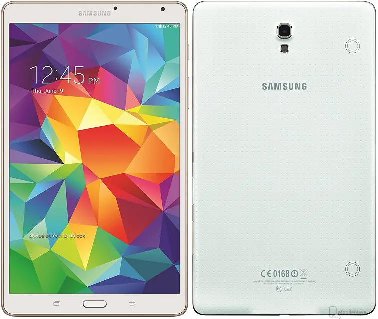 Samsung Galaxy Tab S 8.4 LTE White Official Image.
