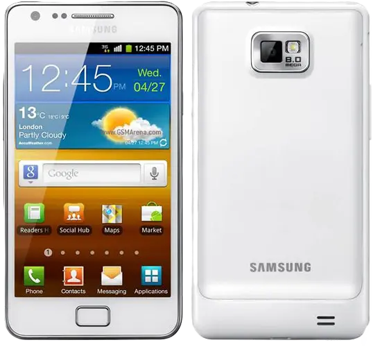 Samsung I9100 Galaxy S II white image