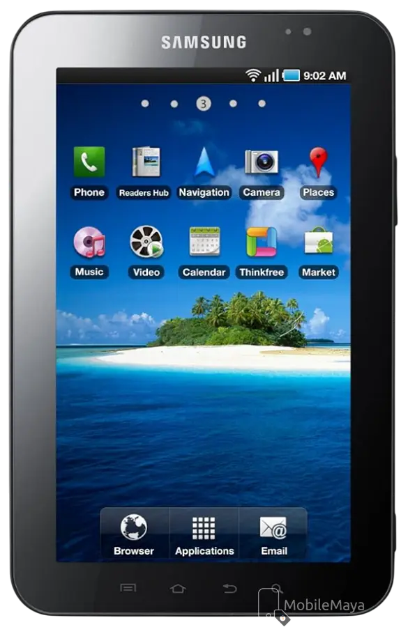 Samsung P1000 Galaxy Tab 3G Front Side