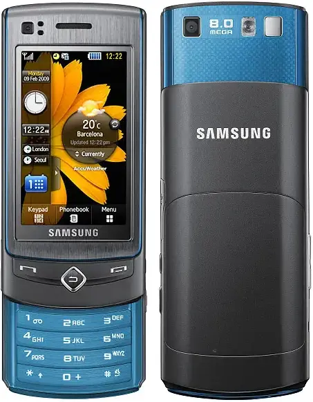 Samsung S8300 UltraTouch blue black official Image