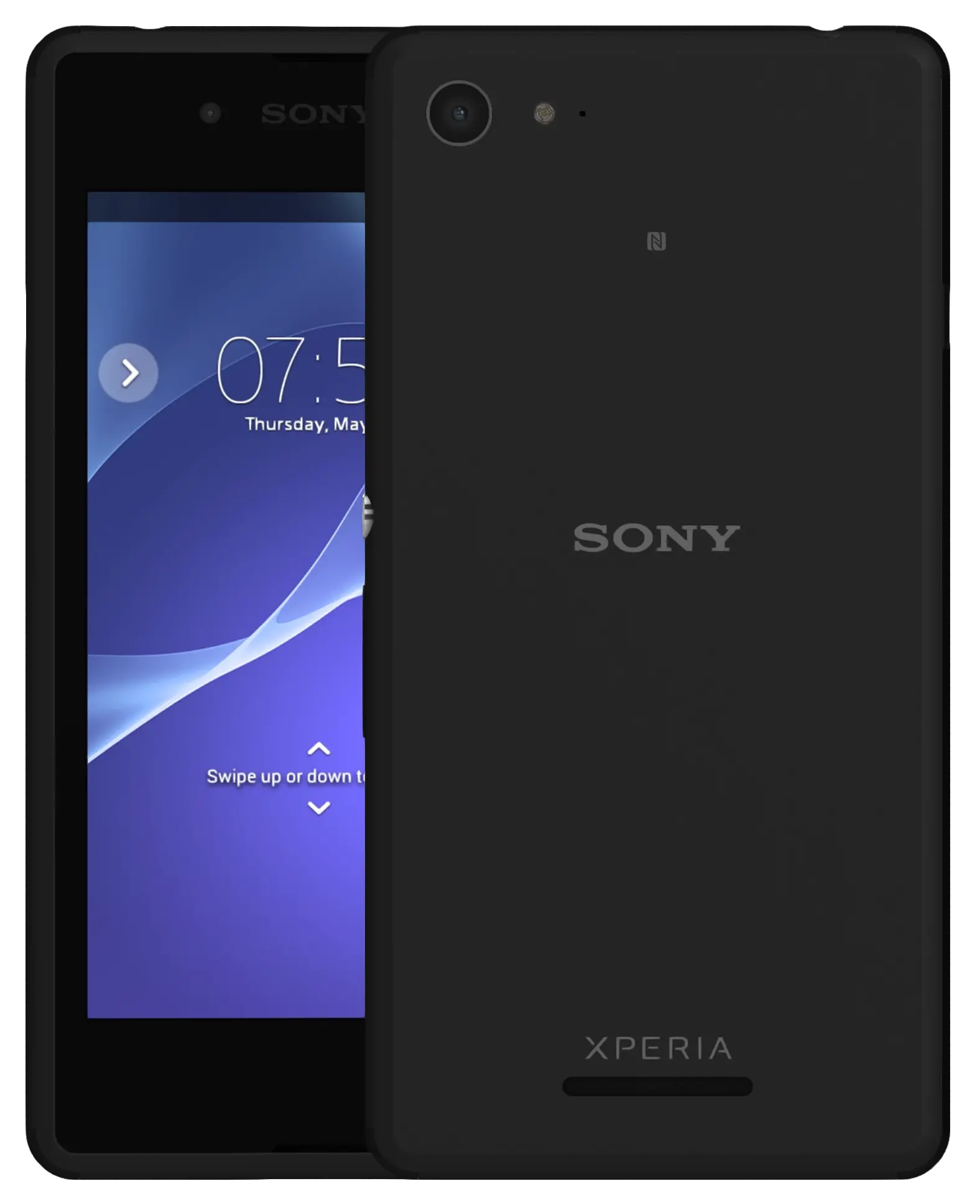 Sony Xperia E3 Black Official Image