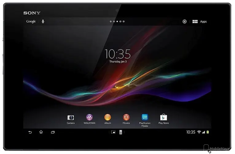 Sony Xperia Tablet Z LTE Front