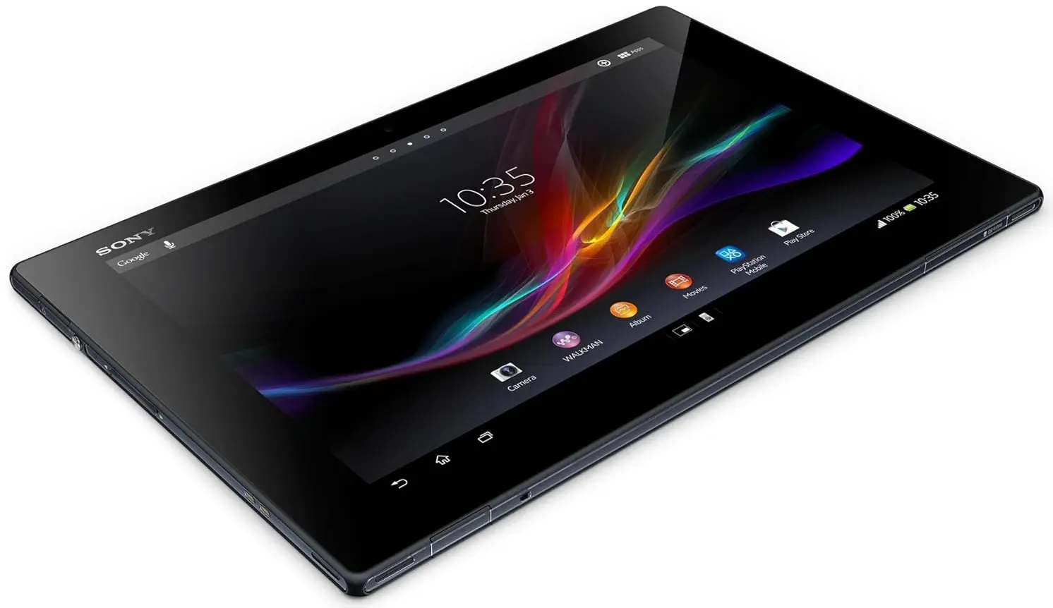 Sony Xperia Tablet Z Wi-Fi Back Side Image.