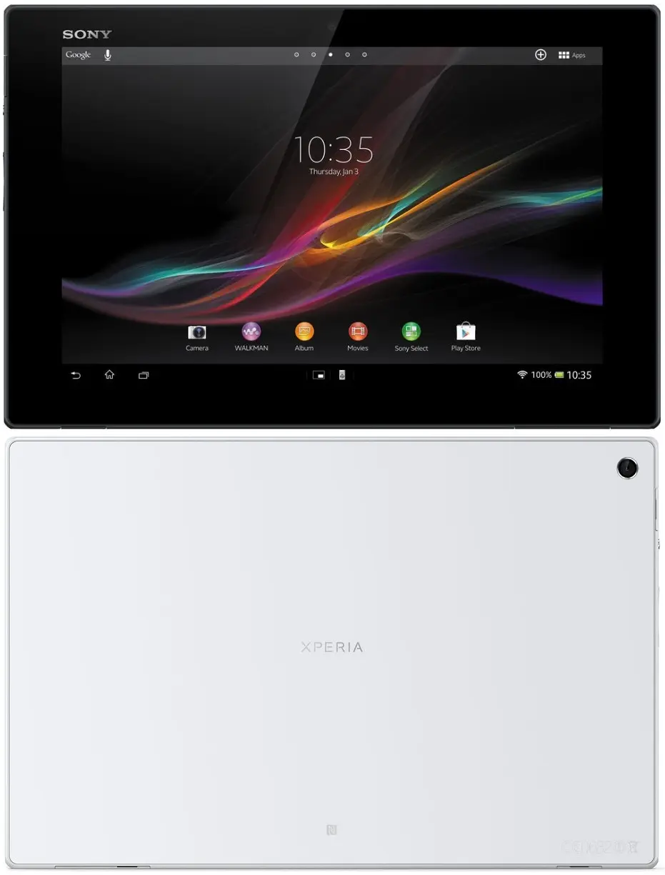 Sony Xperia Tablet Z Wi-Fi White Official Image.