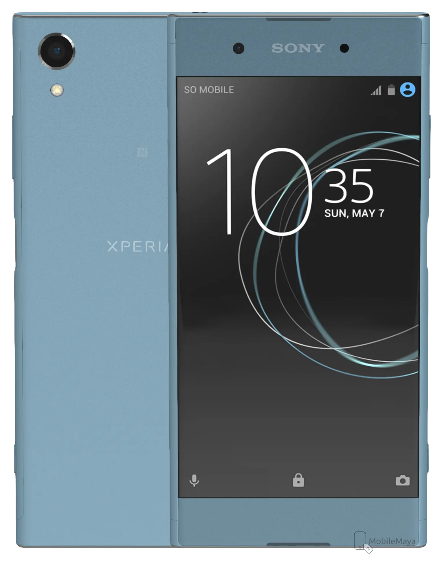Sony Xperia XA1 Plus Front & Back Image