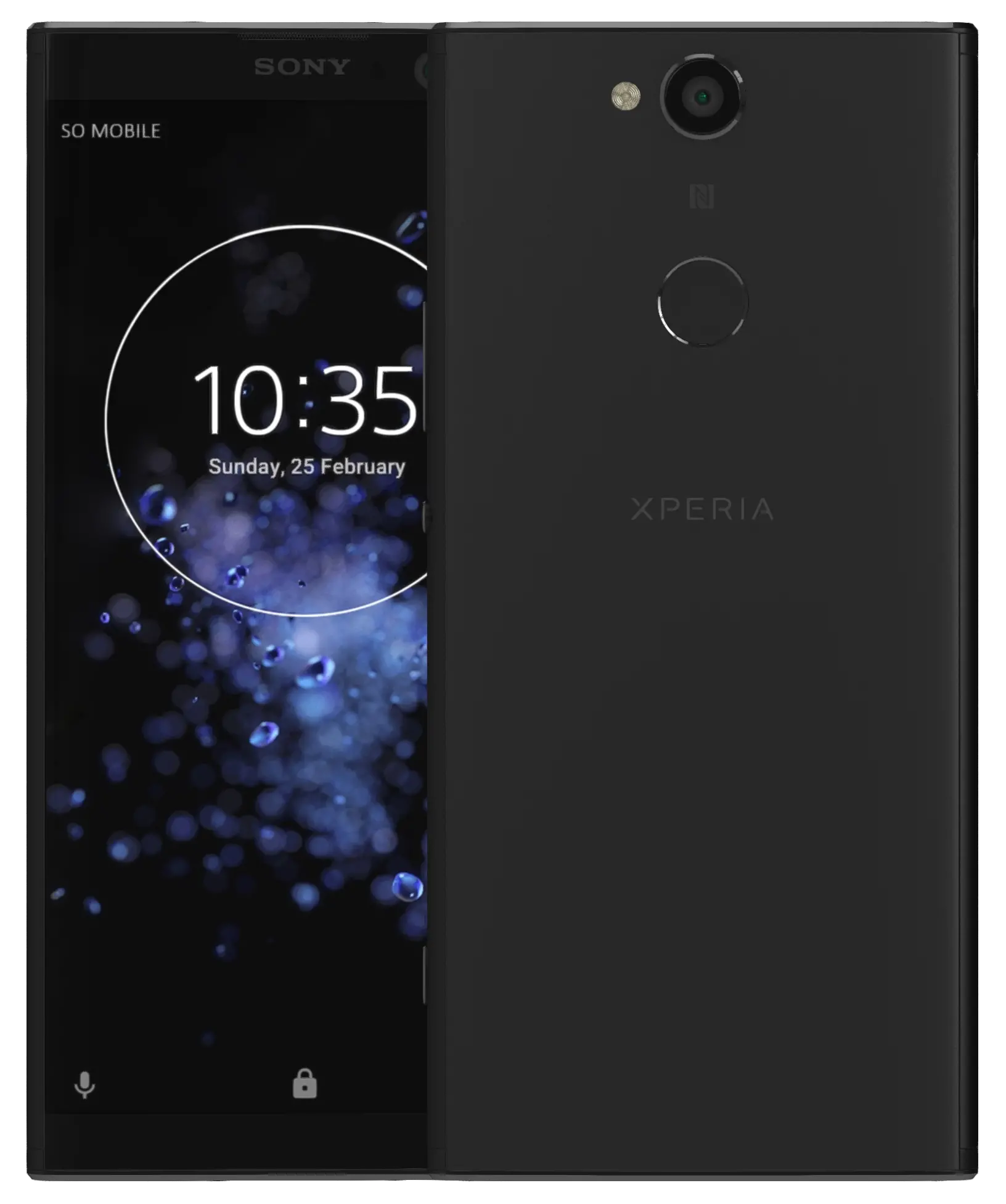 Sony Xperia XA2 Plus Black Official Image