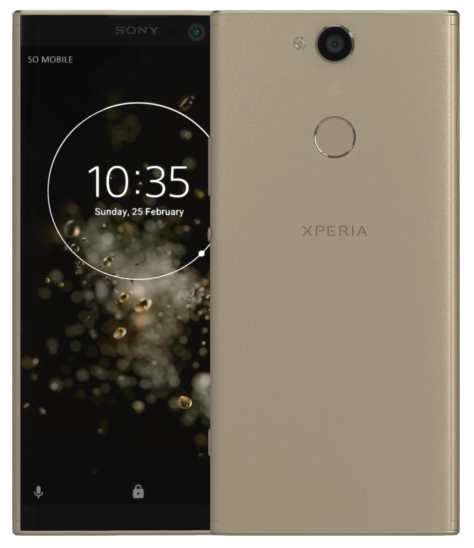 Sony Xperia XA2 Plus Gold Official Image
