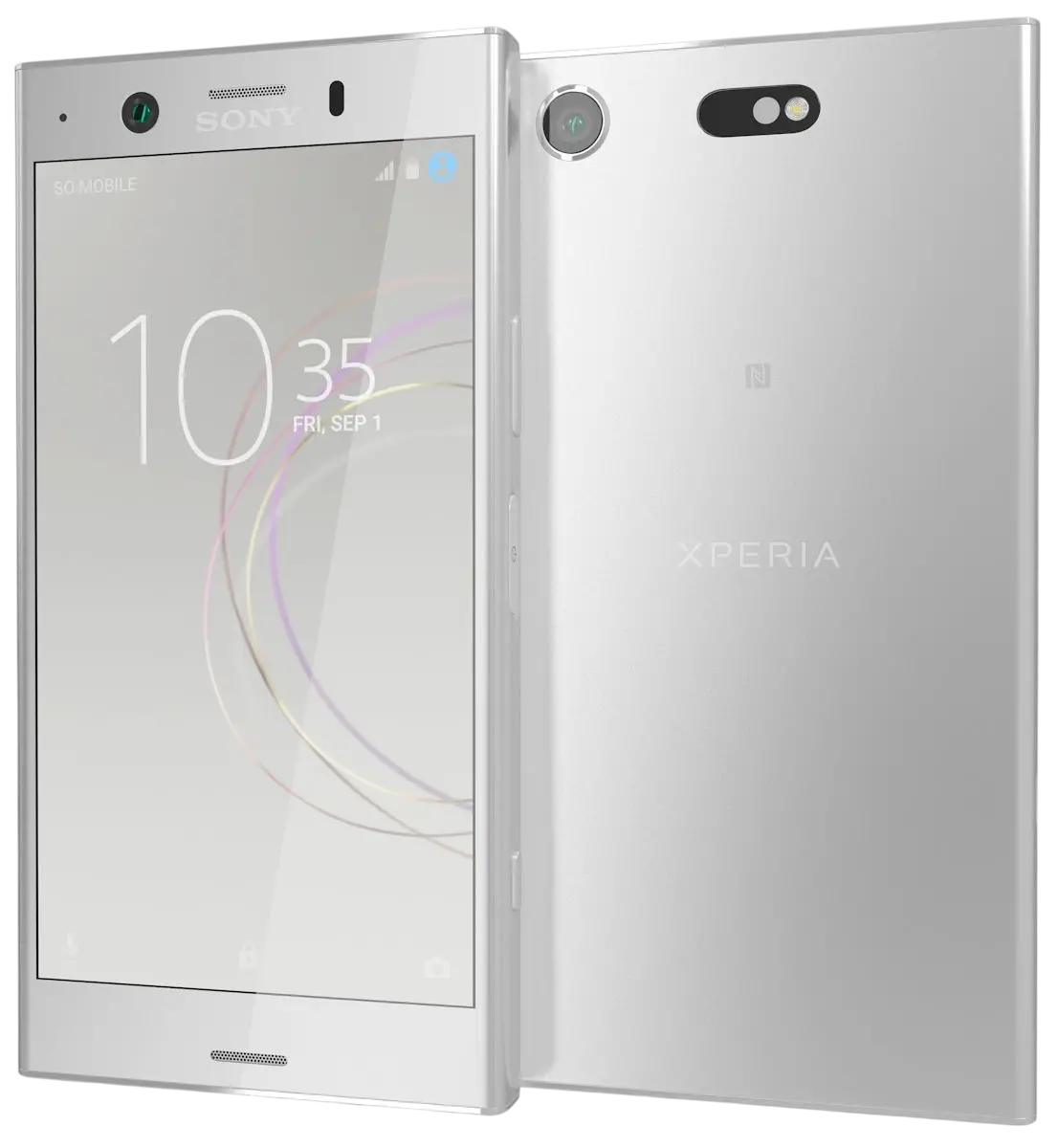 Sony Xperia XZ1 Compact White Silver Official Image
