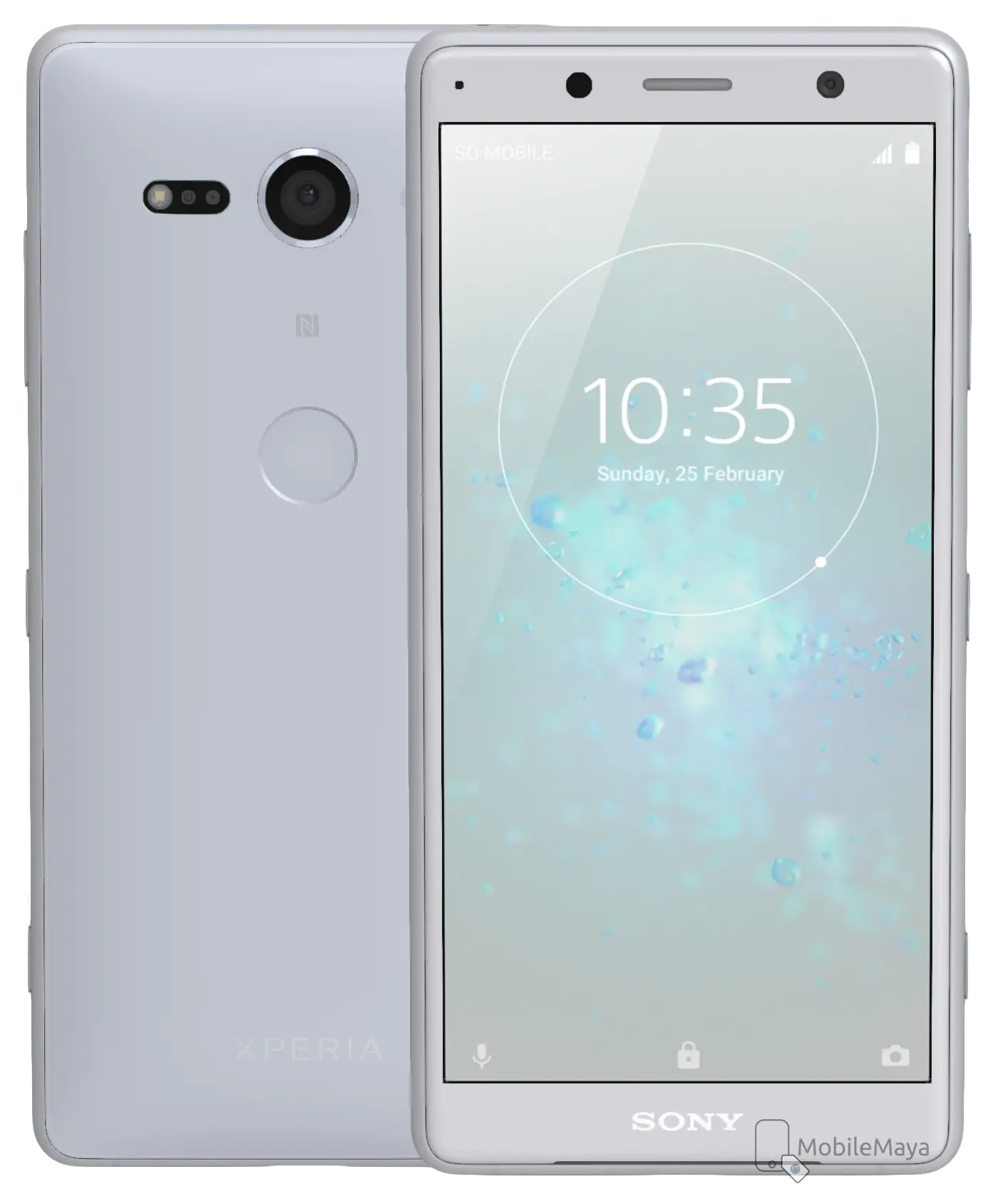 Sony Xperia XZ2 Compact Front & Back Official Image