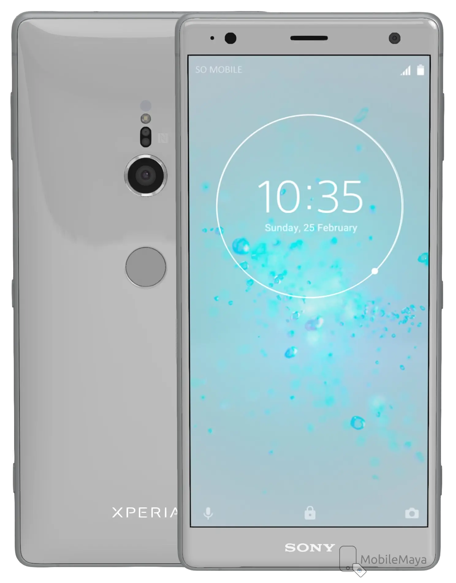 Sony Xperia XZ2 Front & Back Image