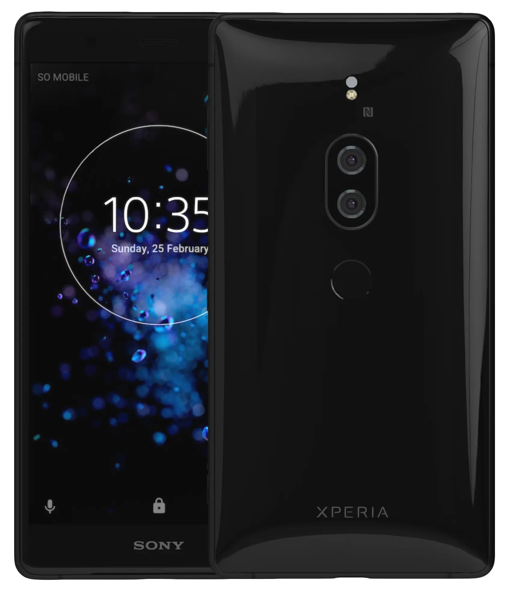 Sony Xperia XZ2 Premium Chrome Black Official Image