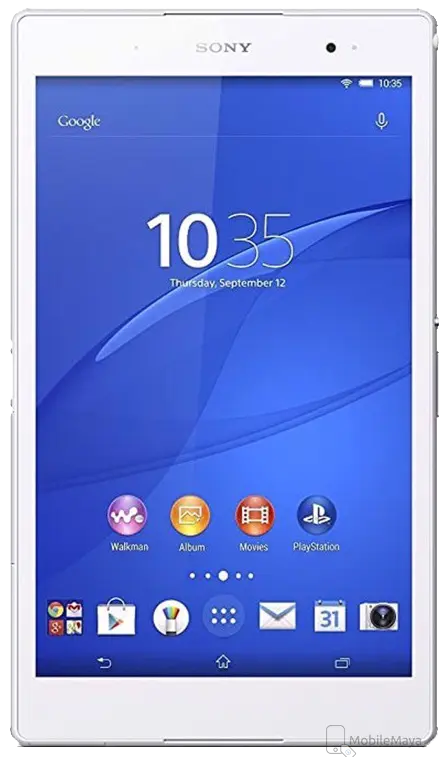 Sony Xperia Z3 Tablet Full Display Side Image.