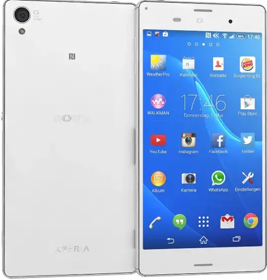 Sony Xperia Z3 white colore image
