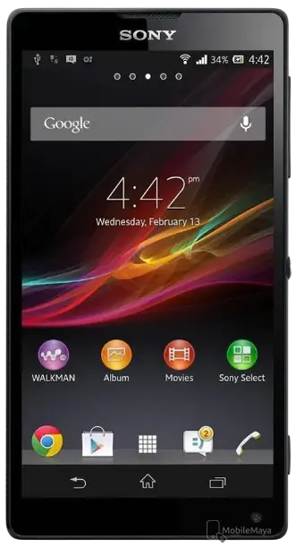 Sony Xperia ZL Front Image