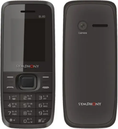 Symphony BL60 Red with Black Image.