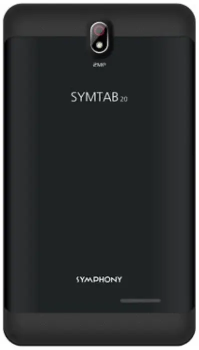 Symphony SYMTAB 20 Full Back Camera Side Image.