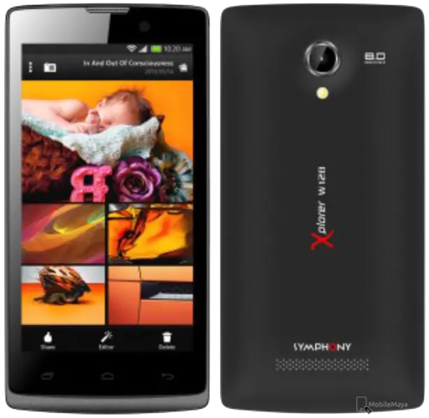 Symphony Xplorer W128 Black Image.