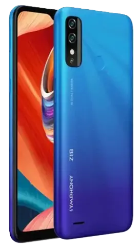 Symphony Z18 blue color picture