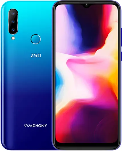 Symphony Z50 Aqua Blue Image.