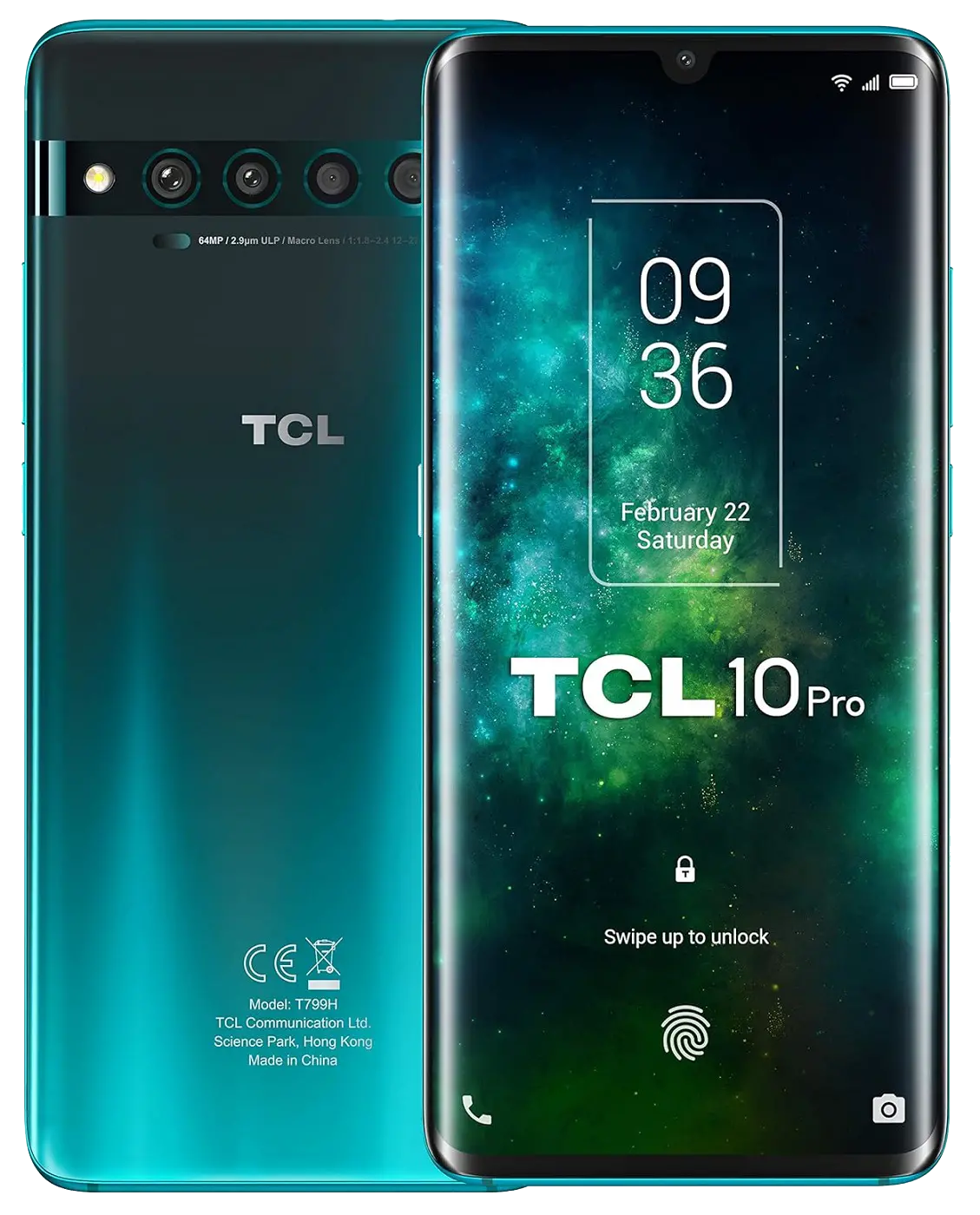 TCL 10 Pro Forest Mist Green.
