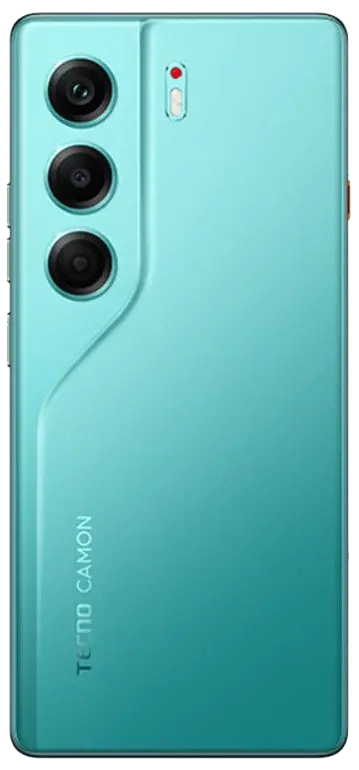Tecno Camon 40 Emerald Glow Green (Limited Edition) Full Back Camera Side.