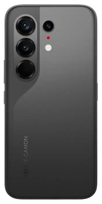 Tecno Camon 50 Ultra 5G Moonshadow Black Back Side Image.