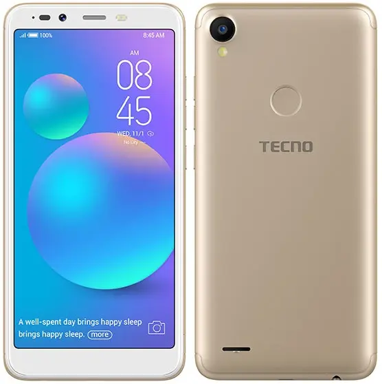 TECNO Pop 1s Champagne Gold Image.